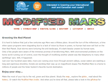 Tablet Screenshot of modifiedmars.com